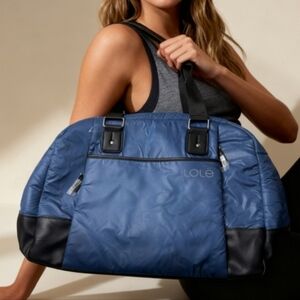 Lole Blue and Black large Duffel Bag